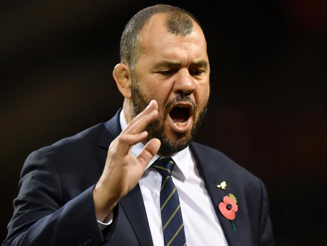 Coach Michael Cheika could not have been happy with the result. Picture: Getty Images