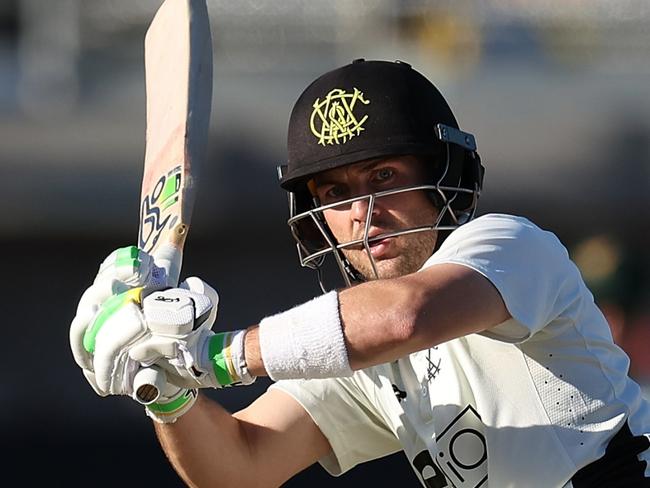 PERTH, AUSTRALIA - OCTOBER 21: Josh Inglis of Western Australia bats during the Sheffield Shield match between Western Australia and Tasmania at the WACA Ground, on October 21, 2024, in Perth, Australia. (Photo by Paul Kane/Getty Images)