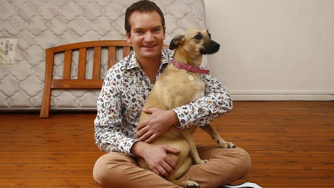 Southern Cross Vet Clinic founder Sam Kovac with dog Meika. Picture: John Appleyard
