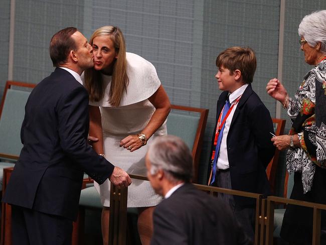 Abbott appreciates the effort. Picture: Gary Ramage