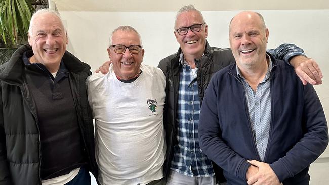 Tasmanian football quartet - Scott Clayton, Mike Sheahan, Robert Shaw and Rodney Eade. Picture: Supplied