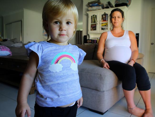 Joel’s stepsister, Delli Johns with her daughter Natalie. Photo: Nathan Edwards