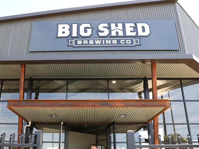 9.12.2019.Big Shed Brewing Company has a new big shed on Old Port Road,Royal Park.Co-owners Craig Basford and Jason Harris at their new premises. PIC TAIT SCHMAAL.