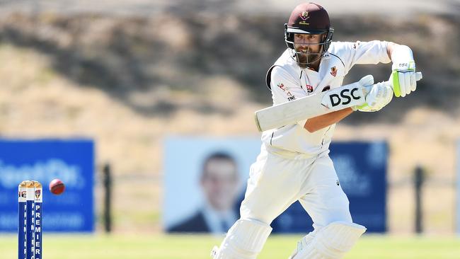 Kensington’s Alex Ross of Kensington in action during a match against Tea Tree Gully last season. Picture: Mark Brake