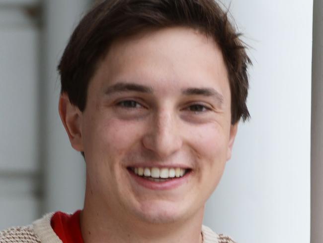 Alex Cusack at Rostrevor College, Wednesday, September 4, 2019. He is speaking to students about anxiety and mental health. (Pic: Brenton Edwards)