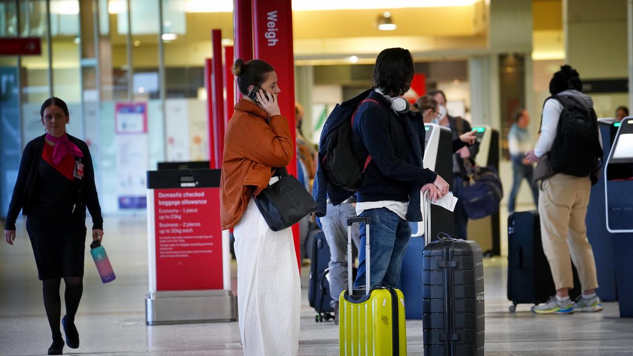 A traveller infected with the measles transited through Melbourne’s international and domestic airports on July 3. Picture: NCA NewsWire / Luis Enrique Ascui