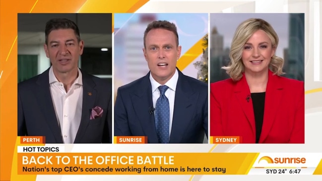 Perth Mayor explodes over WFH survey (Sunrise)