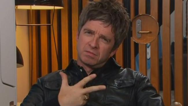 Noel Gallagher clearly doesn’t give an F. Picture: Channel 10