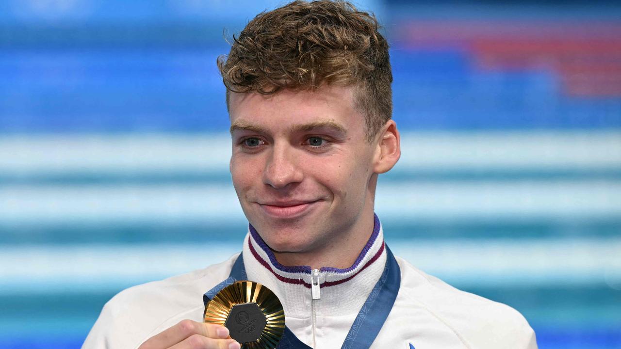 Leon Marchand was the hometown hero for French crowds. Picture: AFP