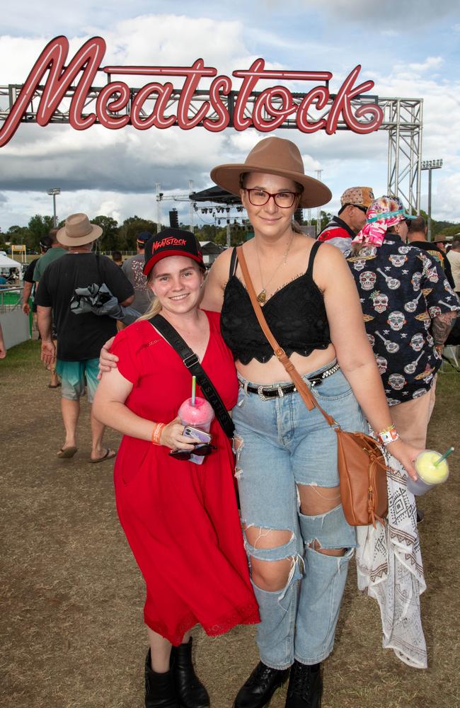 Mady Brown (left) and Kim Huxley at Meatstock - Music, Barbecue and Camping Festival at Toowoomba Showgrounds.Friday March 8, 2024 Picture: Bev Lacey