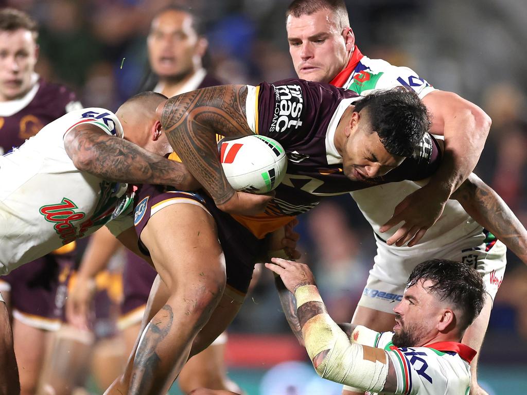 Another tough night for the Broncos. Picture: Phil Walter/Getty Images