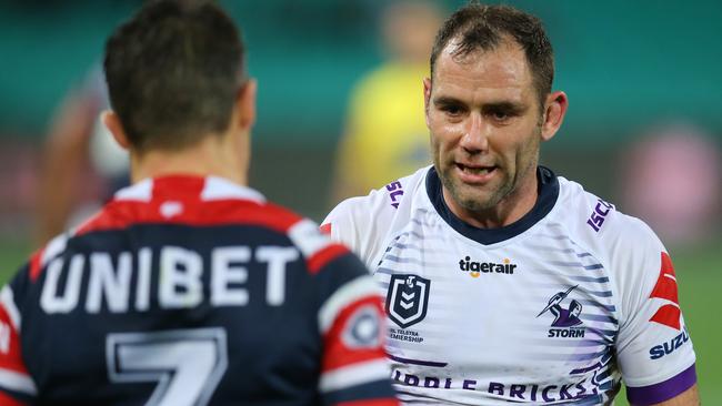 Cooper Cronk and Cam Smith were once superstar teammates and friends, but fell out and became rivals. Picture: Getty Images