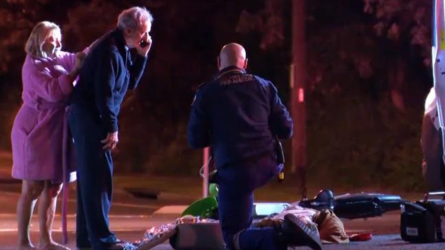 Sandy and Brian Monkhouse called for help. Picture: 9 News