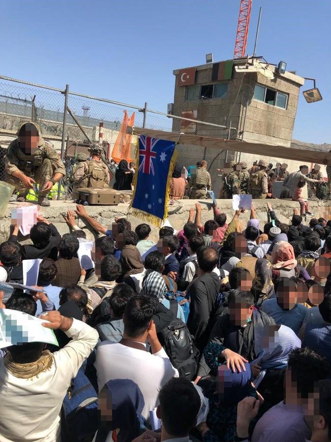 Kabul airport last month.