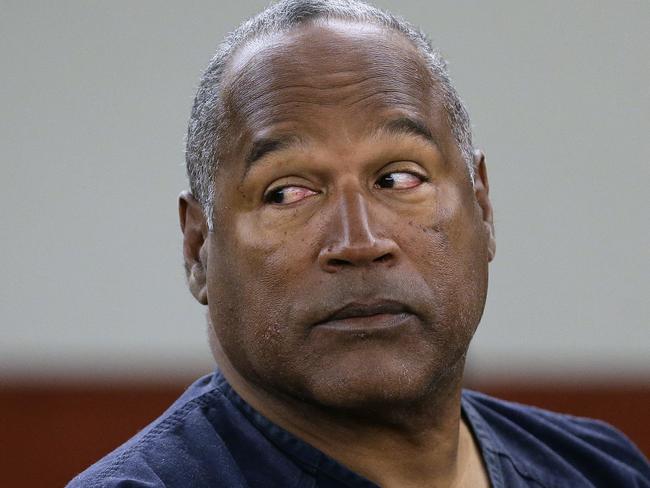 O.J. Simpson testifying in Clark County District Court in Las Vegas in 2017. Picture: Julie Jacobson/AP