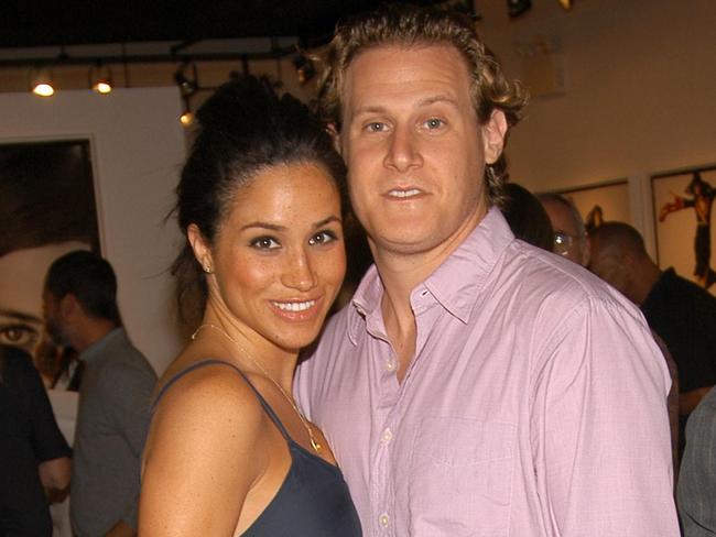 EAST HAMPTON, NY - AUGUST 26: Meghan Markle and Trevor Engelson attend COACH Legacy Photo Exhibit by REED KRAKOFF at Coach on August 26, 2006 in East Hampton, NY. (Photo by Billy Farrell/Patrick McMullan via Getty Images)
