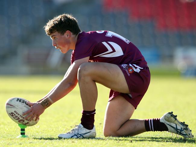 Wynnum’s Coby Black playing for Queensland schoolboys. He hopes to have an injury free run for the Seagulls this season. Picture: Zak Simmonds