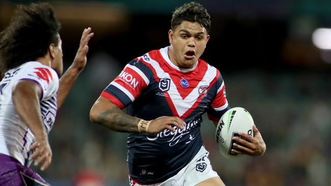 What sort of advice is Latrell Mitchell getting? Photo: AAP Image/Kelly Barnes