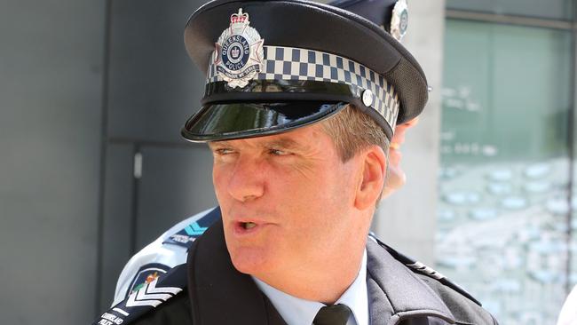 Brisbane Supreme Court Sergeant Gary Hamrey at court during ther trial of Robert George Speedy, 49, of Labrador, who has pleaded not guilty to the attempted murder of Sergeant Gary Hamrey on September 27 2012 at Arundel Tavern Photographer Philip Norrish NO BY LINE