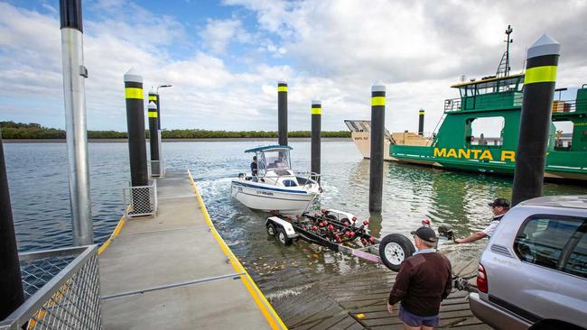 The new $2.1 million Bullock Point boat ramp. Picture: Transport and Main Roads