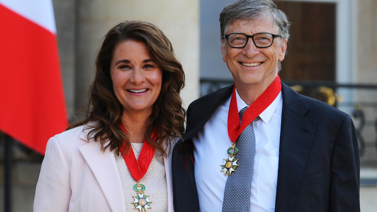 French President Receives Bill Gates, the co-Founder of the Microsoft Company At Elysee Palace