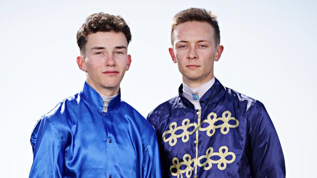 Zac Lloyd (left) edged out Dylan Gibbons to win his first apprenticeship title in 2023.