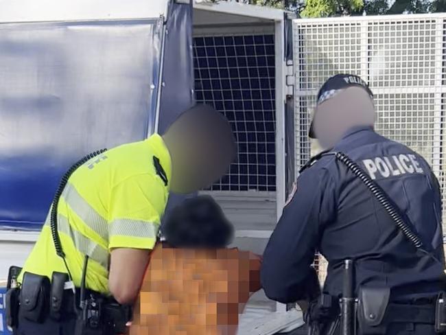 FINAL... An eleven year old indigenous boy who ran away from his placement home to be with his prior foster family is aggressively taken into custody by Northern Territory Police whilst the operation is overseen by staff from community services. STORY: Christine Middap