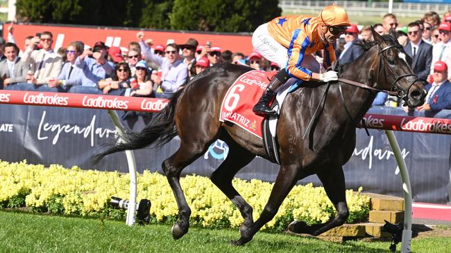 Imperatriz cruised to victory in the Group 1 Manikato Stakes. Picture: Vince Caligiuri–Getty Images