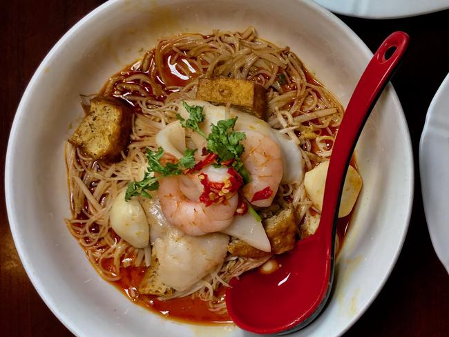 Lee’s Malaysian Seafood Laksa. Picture: Jenifer Jagielski