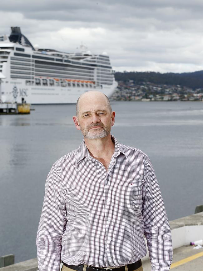 AMA Tasmania President Professor John Burgess is pictured at Hobart's waterfront as the COVID-19 pandemic escalates. Picture: MATT THOMPSON