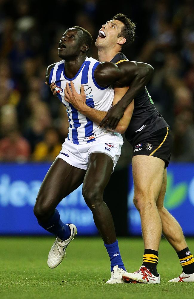 Daw played just one game in 2015 and is on his last chance to prove himself at the Kangaroos. Picture: Mark Stewart
