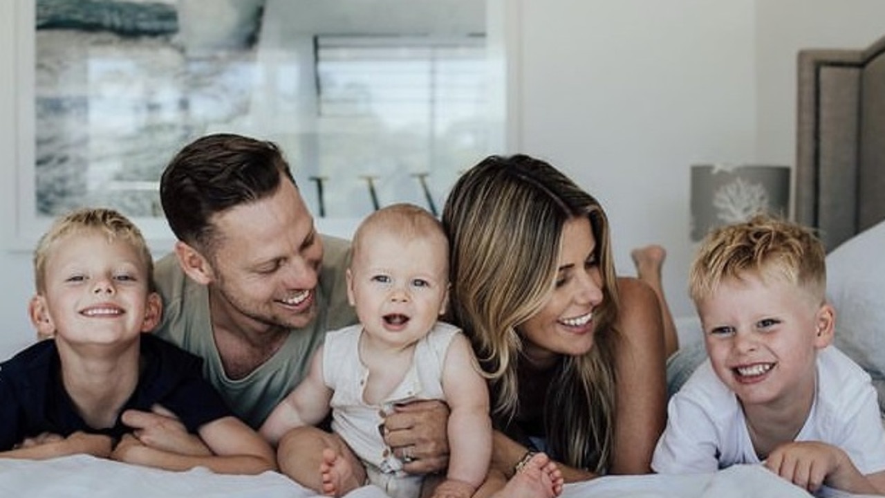 Lara Pitt and her family