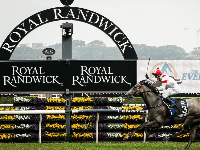 SYDNEY, AUSTRALIA - OCTOBER 17: Kerrin McEvoy on Classique Legend wins race 7 the TAB Everest during Sydney Racing at Royal Randwick Racecourse on October 17, 2020 in Sydney, Australia. (Photo by Hanna Lassen/Getty Images for Australian Turf Club)