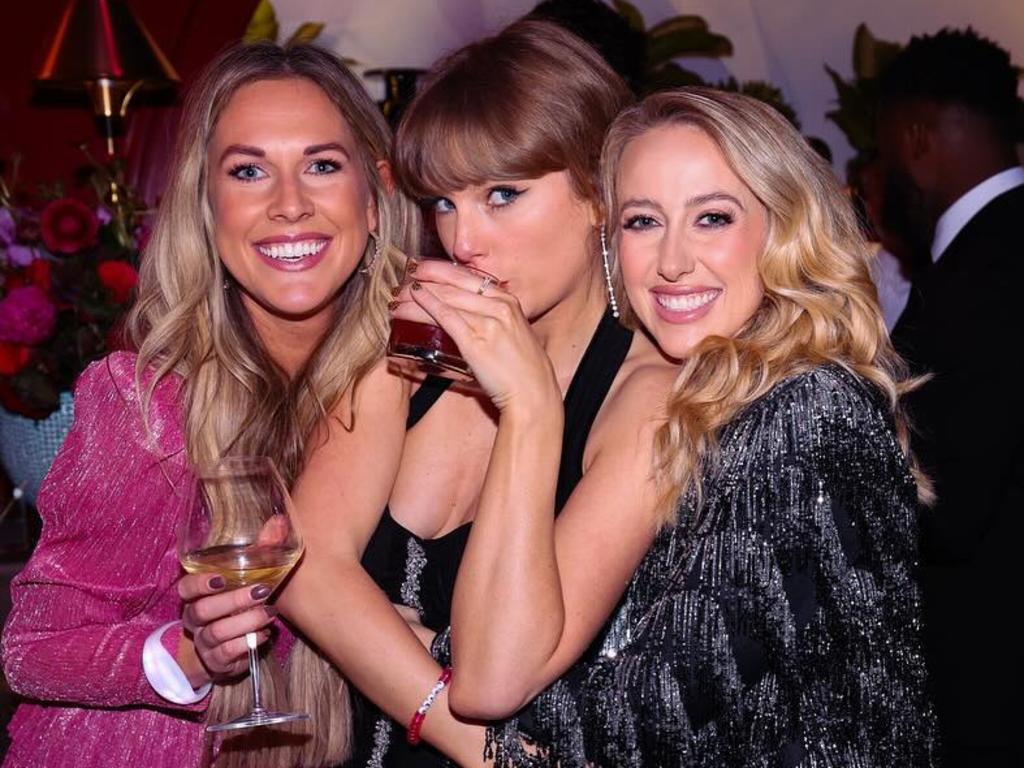 Taylor Swift is seen partying with her friends, including Brittany Mahones, after wrapping her Eras Tour. Picture: @brittanylynne/Instagram