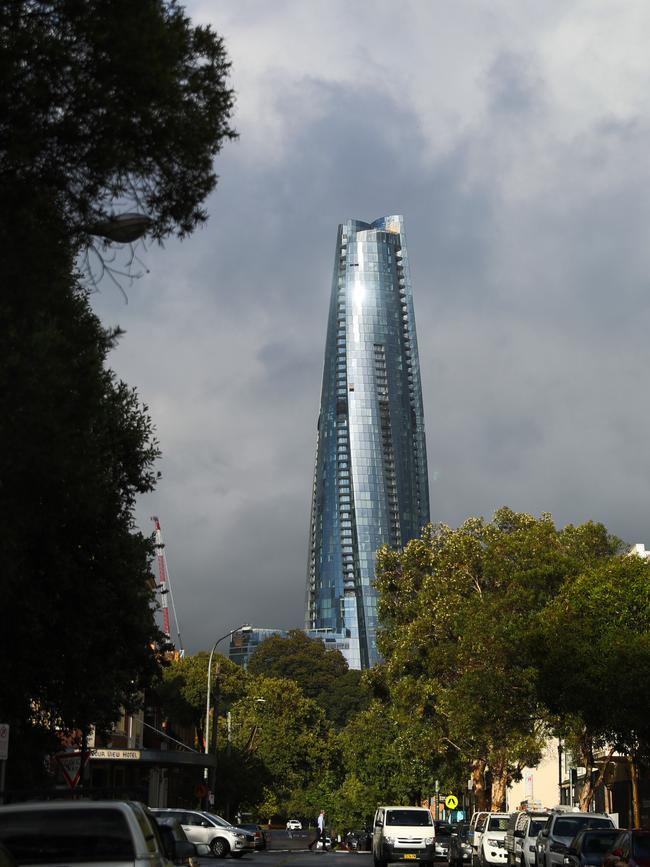 The site of the Crown casino at Barangaroo in Sydney. Picture: John Grainger