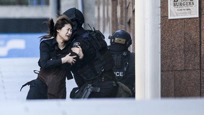The Lindt Cafe siege ended with two of 18 hostages dead. The survivors either escaped or were freed when police brought the standoff to an end. Picture: Chris McKeen