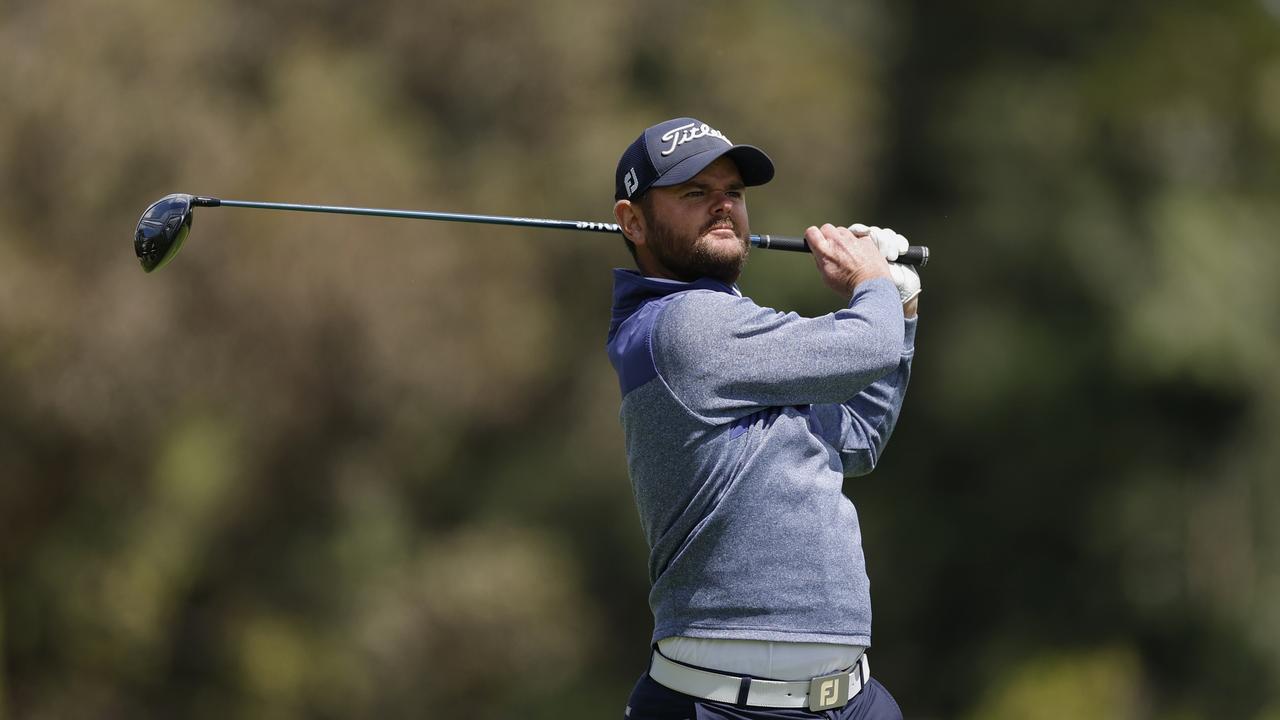 Toowoomba's Sam Eaves plays a shot during the PGA Professionals Championship National Final.