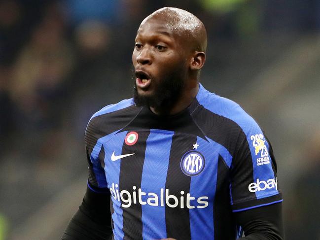 MILAN, ITALY - JANUARY 23: Romelu Lukaku of FC Internazionale looks on during the Serie A match between FC Internazionale and Empoli FC at Stadio Giuseppe Meazza on January 23, 2023 in Milan, Italy. (Photo by Marco Luzzani/Getty Images)