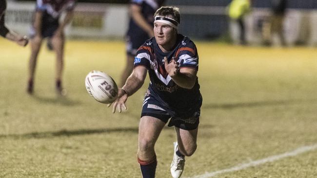 Sam Broomhall for Warwick against Newtown in TRL A grade round 10 rugby league at Jack Martin Centre, Saturday, June 19, 2021. Picture: Kevin Farmer