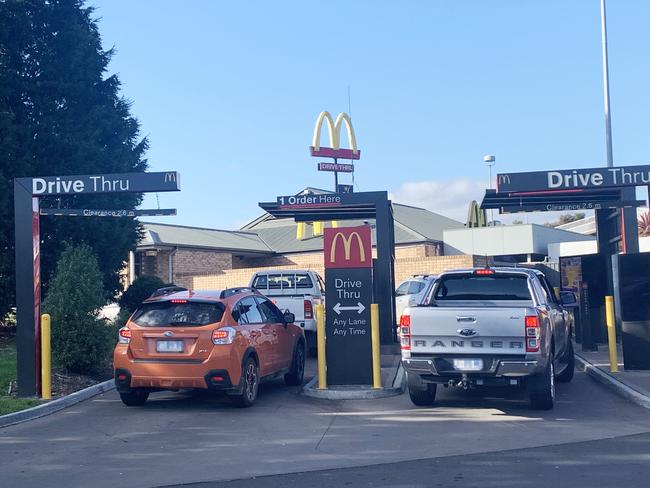 McDonald's Bridgewater drive-thru. Picture: Supplied