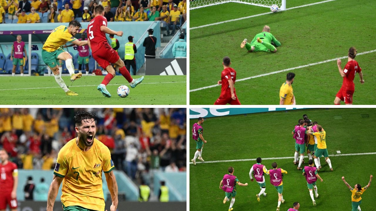 Mathew Leckie scored one of the most important goals in Australian football history. Pictures: AFP