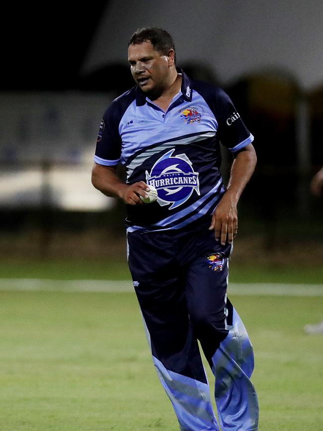 Barrier Reef Big Bash Game 1: Badgers v Hurricanes at Griffiths Park. Hurricanes' Barry Weare. Picture: Stewart McLean