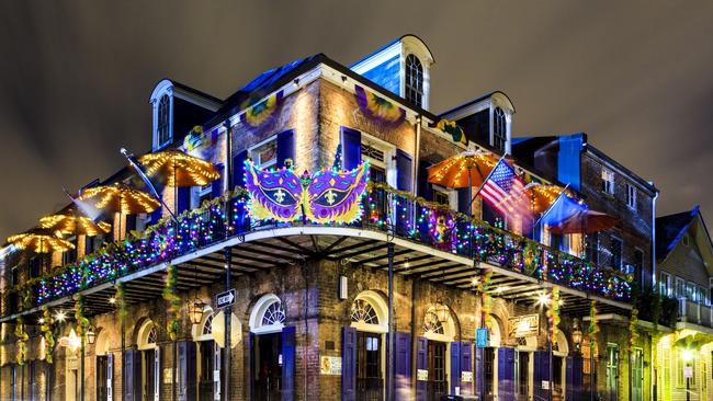 Tthe French Quarter, New Orleans.