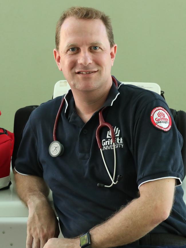 Hold for Qweekend. Paramedic senior lecturer Duncan McConnell who has been working in Mongolia training locals in disaster trauma, Griffith University, Nathan Campus. Photographer: Liam Kidston. Photographer: Liam Kidston.