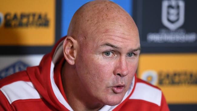 Coach Paul McGregor and the Dragons are facing a long season. Picture: AAP