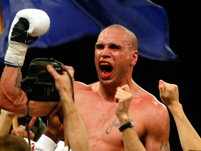 Boxing. WBA World Title fight Anthony Mundine v Antwun Echols.. pic PHIL HILLYARD