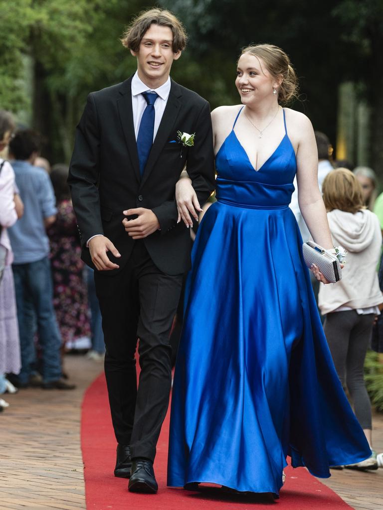 Charlotte Holmes and Max Park at Fairholme College formal, Wednesday, March 29, 2023. Picture: Kevin Farmer