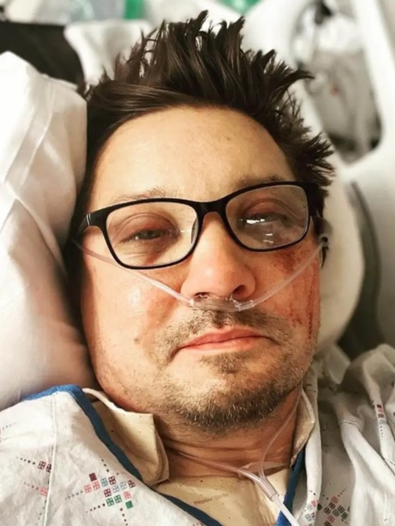 Jeremy Renner has been recovering from his life-threatening accident. Picture: Instagram