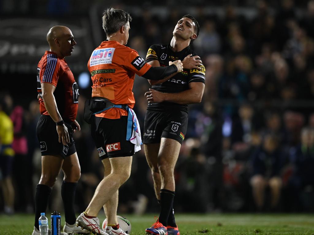 Nathan Cleary is set for Latarjet surgery on his injured shoulder. Picture: NRL Photos