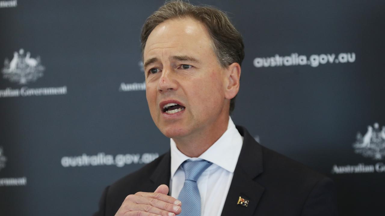 Health Minister Greg Hunt says there is enough vaccine in the country for everyone in Australia to have a booster. Picture: NCA NewsWire/ David Crosling